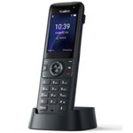Yealink AX83H Handheld Wi-Fi IP Phone, Wi-Fi 6, Bluetooth, HD Audio, Smart Noise Cancellation, QuickCharge, Vibration, 3.5mm Headset Jack, Belt Clip,