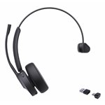 YEALINK WIRELESS (BH70) MS MONO BLUETOOTH HEADSET BT51 DONGL, BLACK, C TO A ADAPTER
