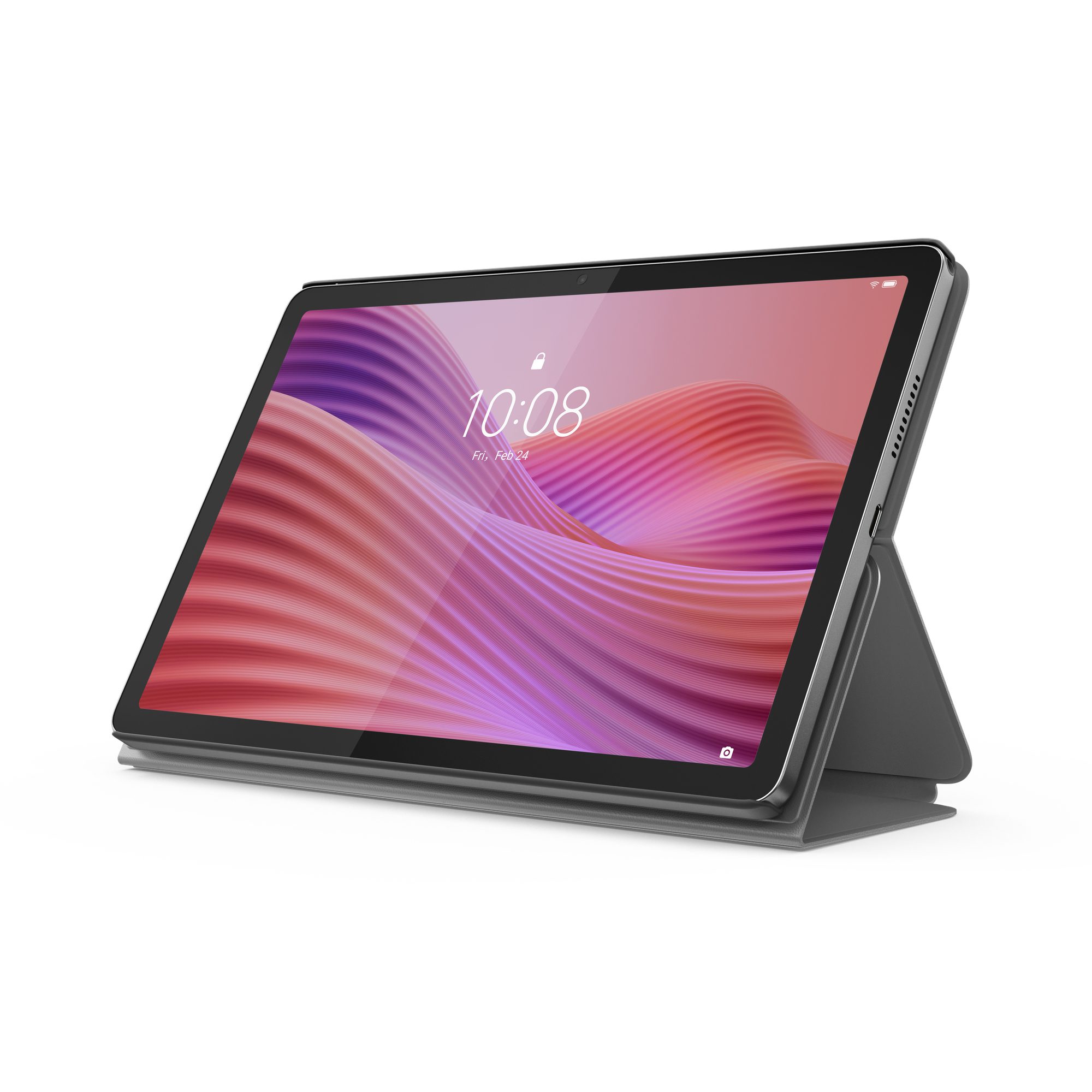 Lenovo Tab (10.1') Folio Case - Lunar Grey (ZG38C06653), All-around Protection, Convertible Folio Stand, Brimless Style, 1 Year Warranty - Image 8