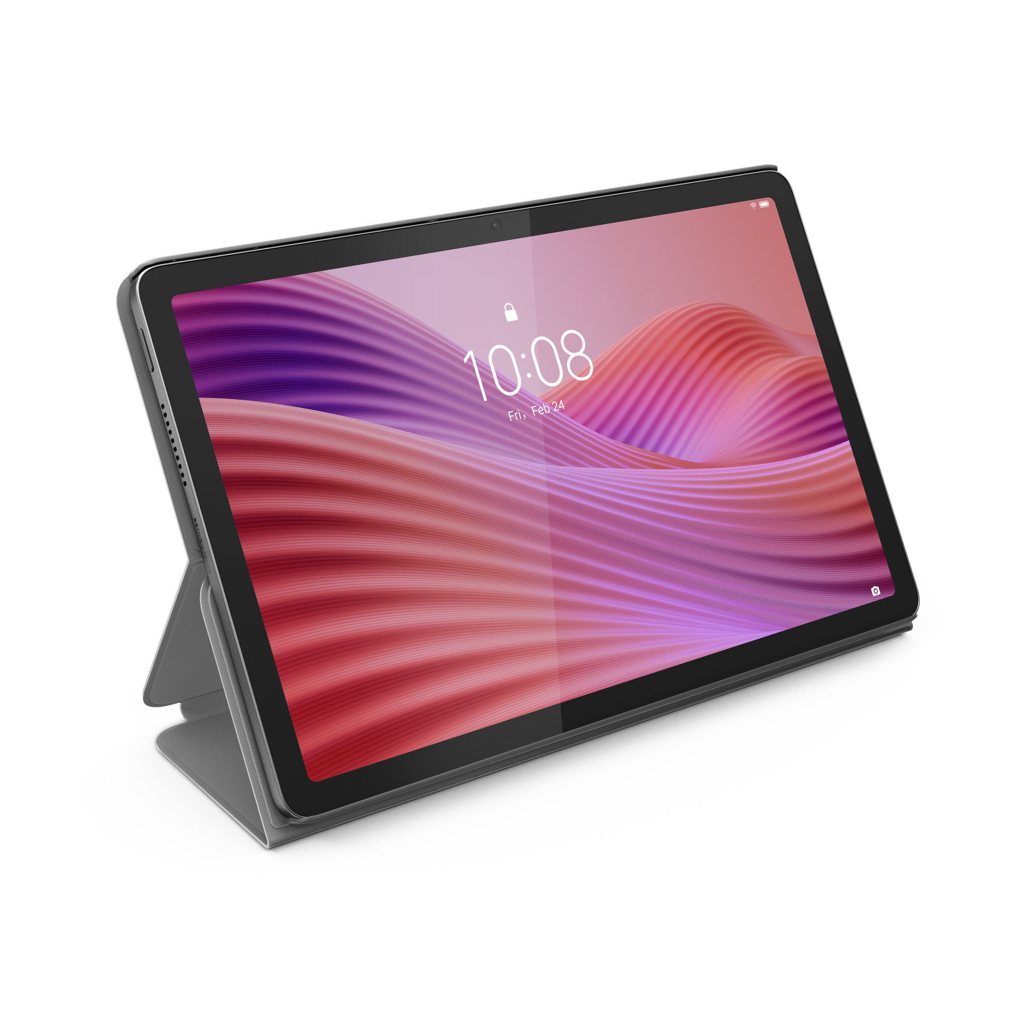Lenovo Tab (10.1') Folio Case - Lunar Grey (ZG38C06653), All-around Protection, Convertible Folio Stand, Brimless Style, 1 Year Warranty - Image 2