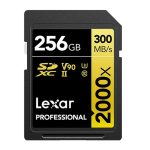 Lexar [nr Model] Lexar Professional 2000x 256gb Sdhc™/sdxc™ Uhs-ii Card Gold Series 256gb – C10, Uhs-ii (u3), V90, Up To 300mb/s Read, 260mb/s Write (LSD2000256G-BNNNG)
