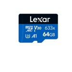 Lexar High-performance 633x 64gb Microsdhc™/ Microsdxc™ Uhs-i Card Blue Series Without Adaptor 64gb – C10, Uhs-i (u3), Up To 100mb/s Read,without Adap (LMS0633064G-BNNNG)
