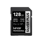 Lexar [nr Model] Lexar Professional Silver Plus 128gb Sdxc™ Uhs-i Card Read/write Speeds Of Up To 205mb/s And 150mb/s And Full-hd And 4k (LSDSIPL128G-BNNNG)