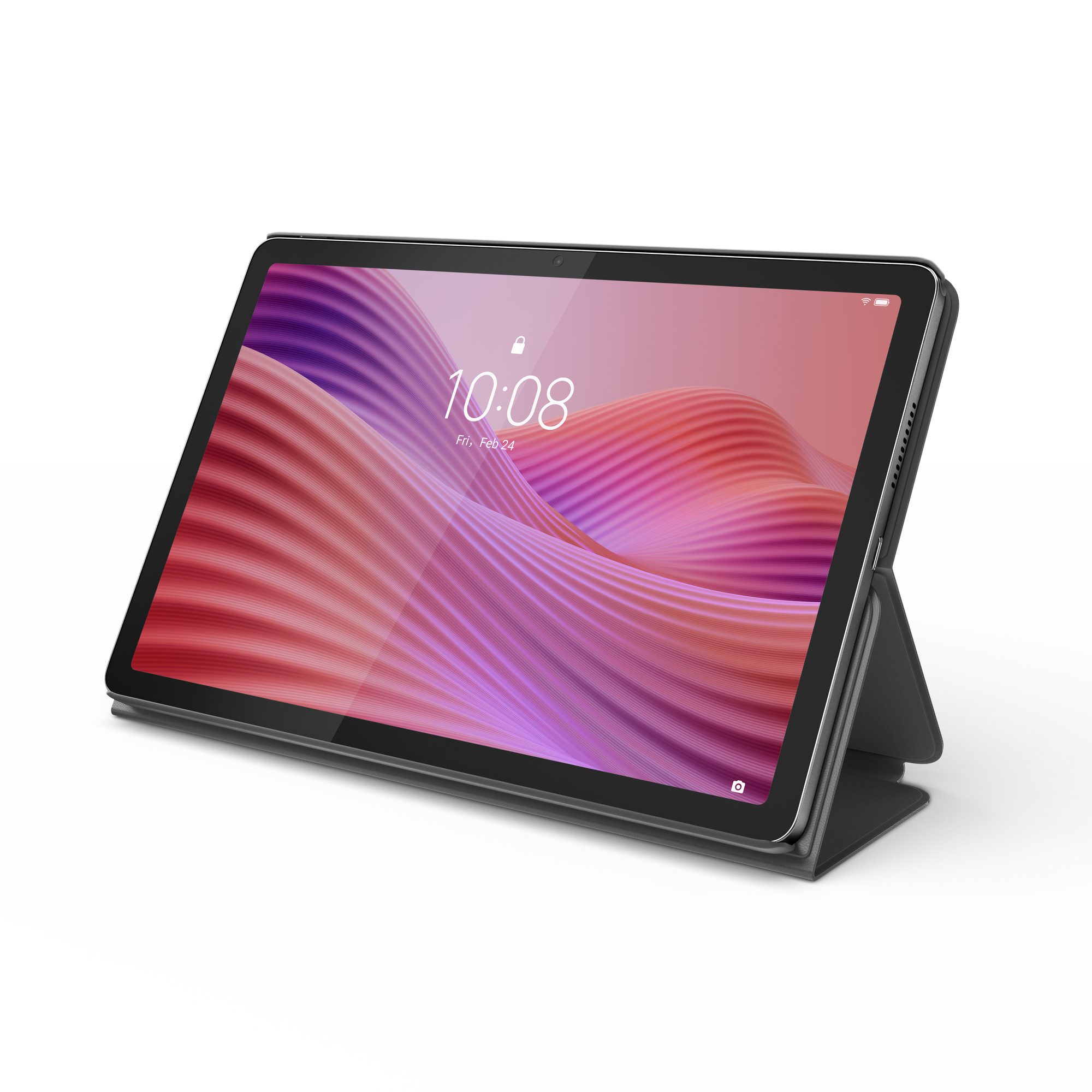Lenovo Tab (10.1') Folio Case - Lunar Grey (ZG38C06653), All-around Protection, Convertible Folio Stand, Brimless Style, 1 Year Warranty - Image 7