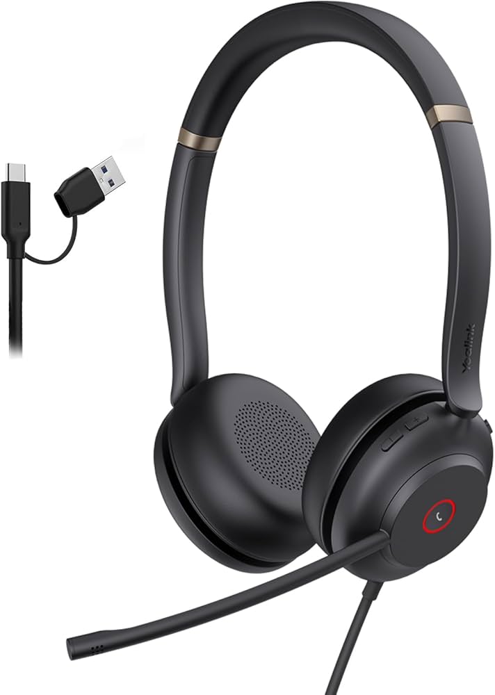 Yealink UH37 Mono USB Wired Headset (SKU: UH37-M-UC-C) 