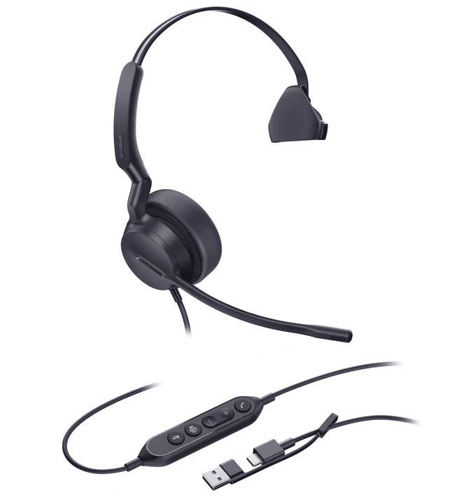 Yealink UH44 Mono Headset (SKU: UH44-M-C/A)